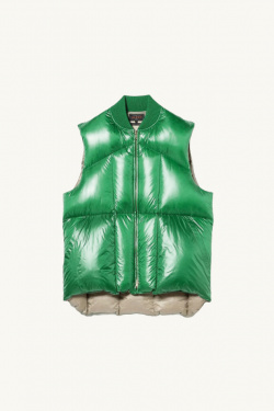 Beams + - Sleeveless down jacket - Green - allanjoseph