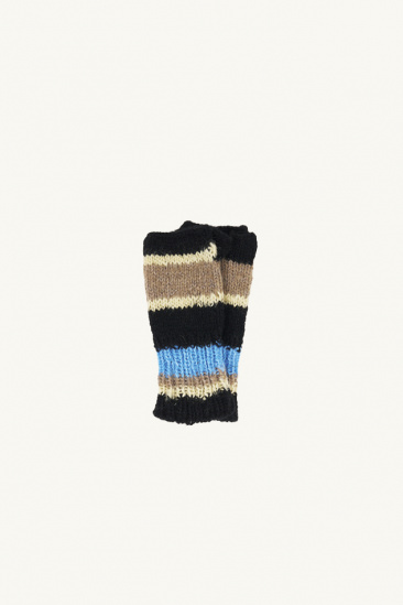 Hand-Knitted Mittens - Black