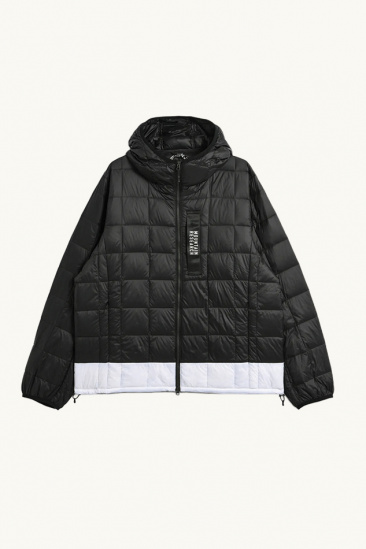 Quilted Parka - Black/White...
