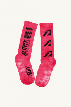 Autry Action Wear - Chaussette Match Point Tie and Dye pink  - allanjoseph