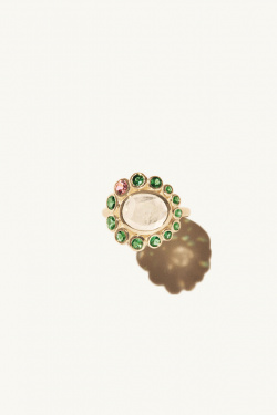 Pascale Monvoisin- Ring Jasmine Tsavorite Tourmaline - allanjoseph