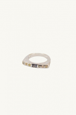 Rosa Maria - bague shiba sterling diamants blancs - allanjoseph
