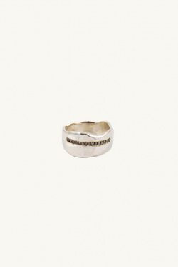 Rosa Maria - Bague Cao Argent Sterling et Diamant cognac - allanjoseph