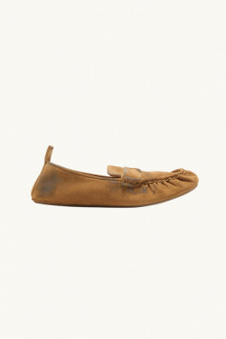 Acne Studios - Mocassin en daim - Beige - allanjoseph