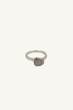 Rosa Maria - Blue B Dia ring in silver and diamonds - allanjoseph