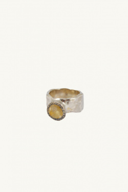 Rosa Maria - Addison ring in silver and quartz - allanjoseph
