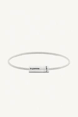 Le Gramme - Bracelet câble le 7 g - Argent Brossé - allanjoseph