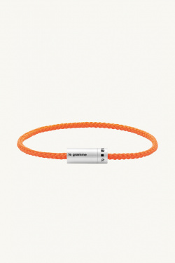 Le Gramme - 7g brushed orange nato cable bracelet - allanjoseph