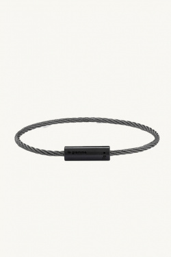 Le Gramme - 7g Cable Bracelet - Brushed Black Ceramic - allanjoseph