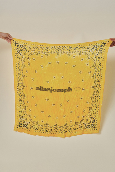 Bandana Vintage - Jaune / Noir