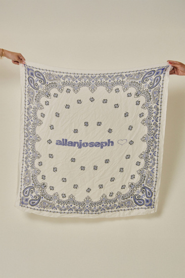 Bandana Vintage - Blanc/Bleu