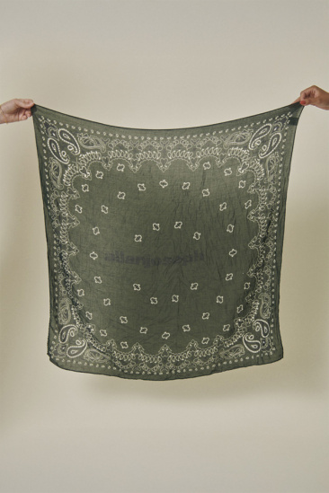 Bandana Vintage - Kaki Noir