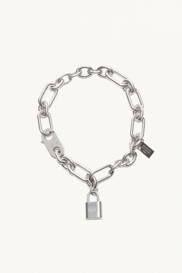 Chain necklace with lock -...