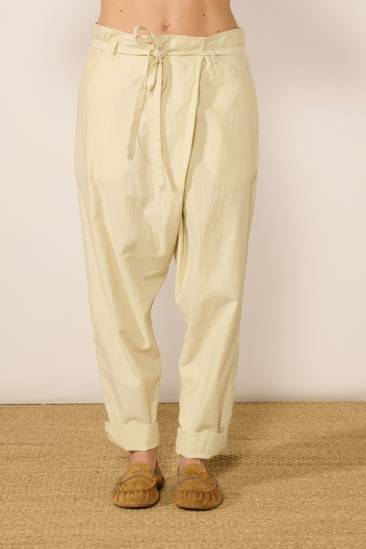 Tie-waist sarouel pants -...