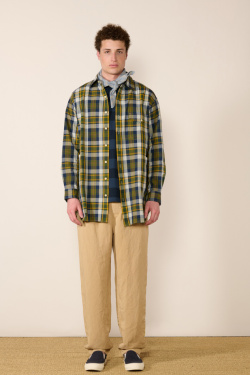 TS (S) - Long Shirt - Indian Madras - allanjoseph