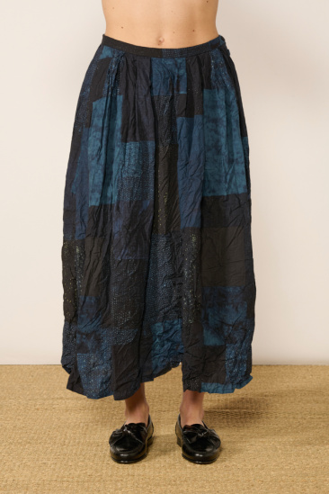 Jupe imprimé Tsugihagi -...