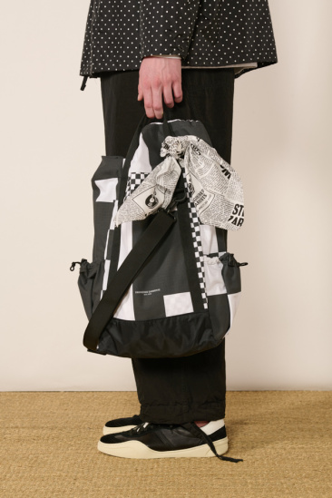 Sac damier - Blanc/Noir