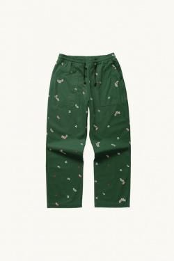 Service Works - Paisley Chef Pants - Forest - allanjoseph