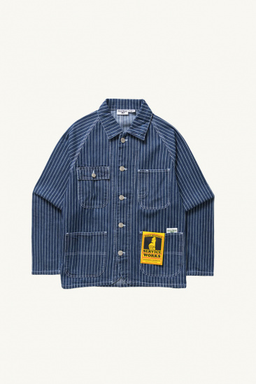 2.0 Pinstripe Jacket - Indigo