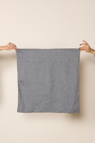 Foulard en chambray de...