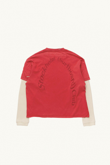 T-Shirt Superposé - Rouge -...