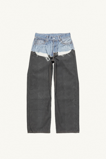 Printed Jeans - Blue/Black...