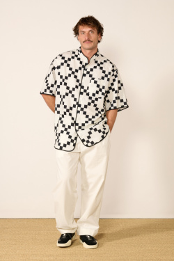 Engineered Garments - Chemise Copley à carreaux - Noir/Blanc - allanjoseph