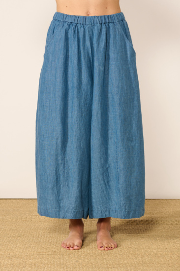 Linen Trousers - Indigo