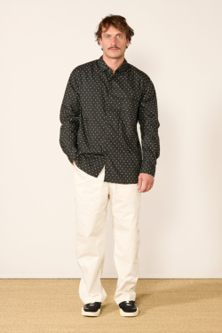 Sage de Cret - Polka Dot Shirt - Black - allanjoseph
