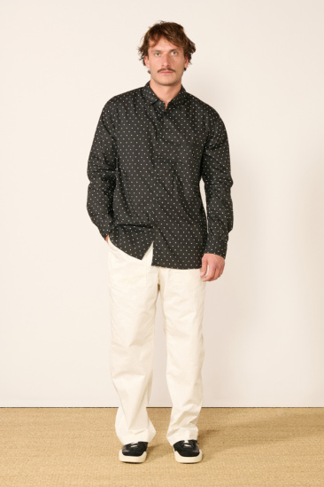 Polka Dot Shirt - Black