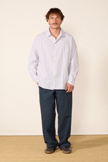 Chemise Elia rayée - Blanc