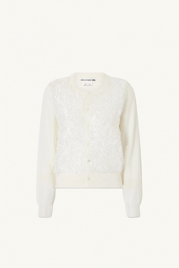 Wool Cardigan with...