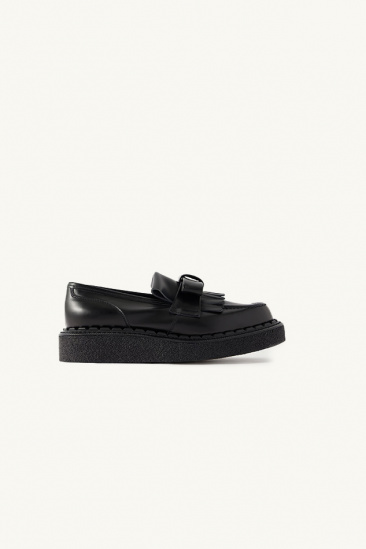 Creeper Leather Loafer - Black