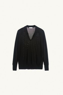 Roberto Collina - Polo en maille - Noir - allanjoseph