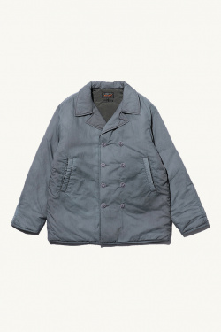Beams + -  Padded Pea Coat - Grey - allanjoseph