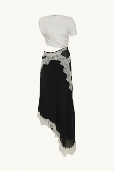 Verve Dress - White/black