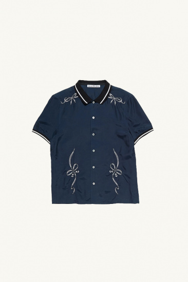 Embroidered Shirt - Navy