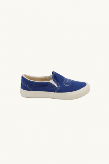Slip-on brodées - Bleu