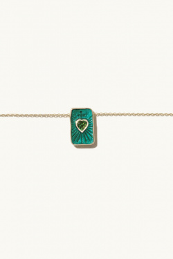 Pascale Monvoisin - Deva Necklace - Gold/Diopside - allanjoseph
