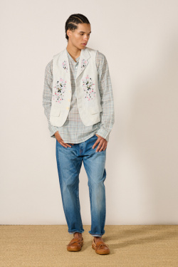 Maku - Nelson Vest - Ecru - allanjoseph