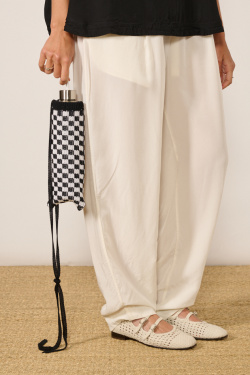 Roberto Collina - Porte-bouteille Damier - Noir/Blanc - allanjoseph