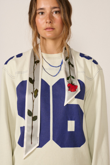 Silk scarf - White
