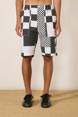 Engineered Garments - Checkered shorts - Black/White - allanjoseph