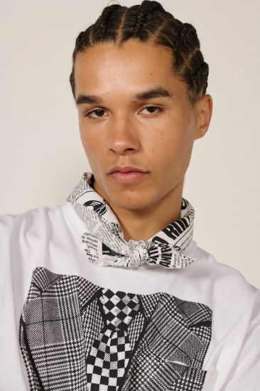 Printed Bandana - White