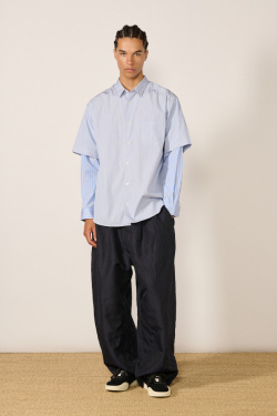 Comme des Garçons HOMME - Chemise superposée - Bleu - allanjoseph