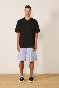 CDG Shirt - Zipped T-shirt - Black - allanjoseph