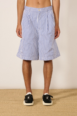 Comme des Garçons Shirt - Bermuda rayé - Bleu/Blanc - allanjoseph