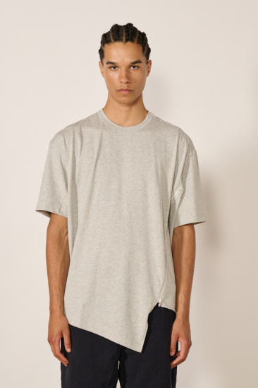 Zipped T-shirt - Grey