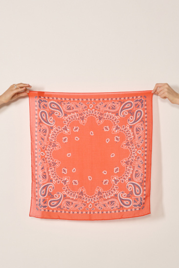 Foulard en coton - Corail
