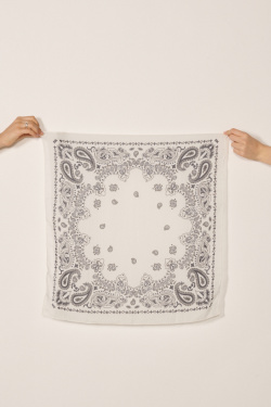 Destin - Cotton Scarf - White - allanjoseph